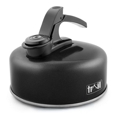 Trail Outdoor Leisure Whistling Stove Top KettleBlack 1L from B&Q