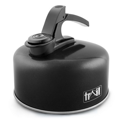 Trail Outdoor Leisure Whistling Stove Top KettleBlack 2L from B&Q