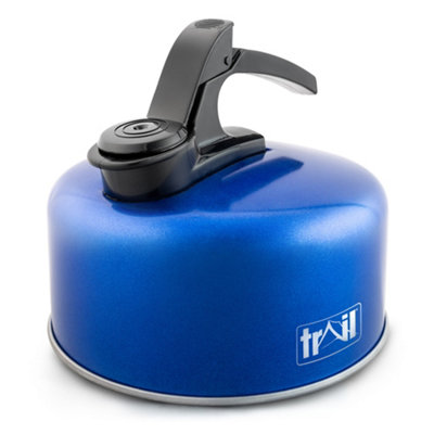 Trail Outdoor Leisure Whistling Stove Top KettleBlue 2L from B&Q