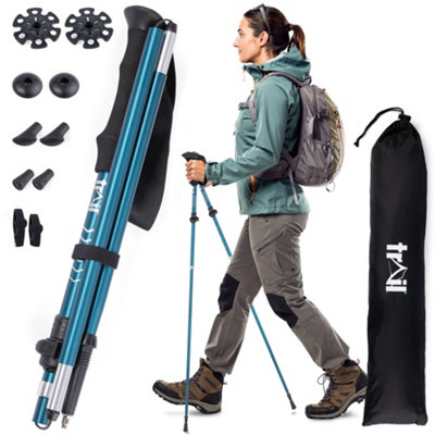 Trail Outdoor Leisure Walking Trekking & Hiking Z Poles Teal