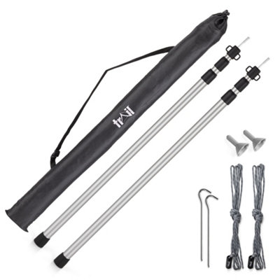 Trail Outdoor Leisure Unisex Multicolor Trail Telescopic King Pole Set Of 2 Aluminium 90-230Cm - Image 3