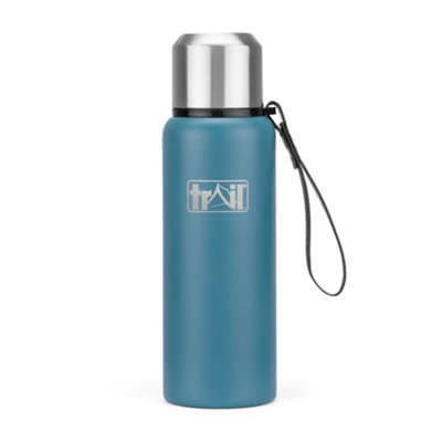 B&Q -  Thermal Vacuum Flask With Strap 600Ml Teal 12Hrs Hot 24Hrs Cold
