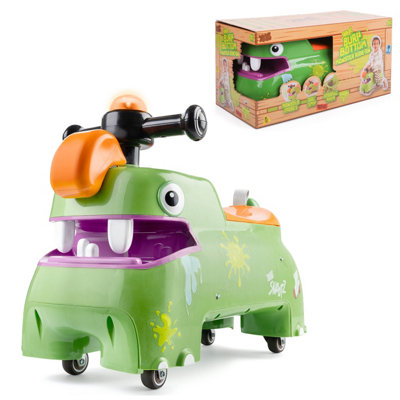 Bestway Snootz Sir Burpbuttom Foot To Floor Ride-On Toy - Green / 54Cm / 25Cm / 37.5Cm - Image 3