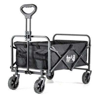 Trail Outdoor Leisure Trail Compact Folding Camping Trolley 60Kg - Black - Image 3