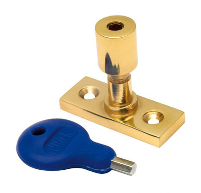 Carlisle Brass Polished Brass Locking Casement Stay Pin (Wf17) from B&Q