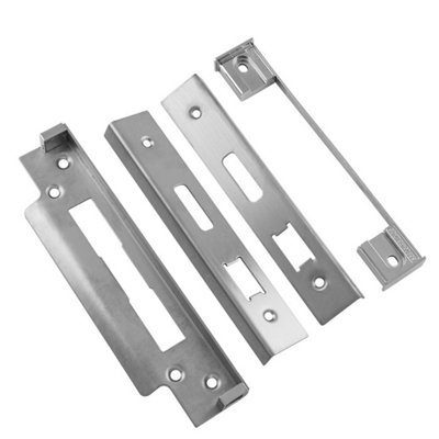 Eurospec Satin Stainless Steel Bs Rebate Set (Sash Lock) (Arb5105Sss) from B&Q