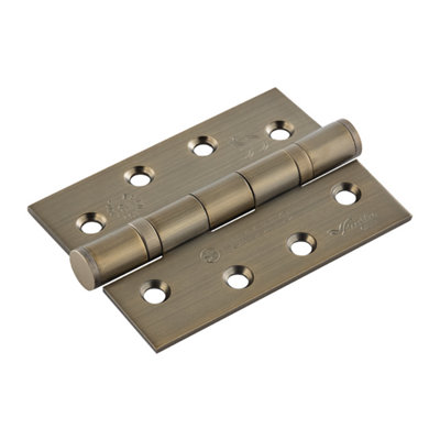 Eurospec Antique Brass Grade 13 Ball Bearing P Hinge Square (Hin1433P/13Ab) from B&Q