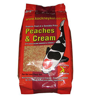 Yamitsu Kockney Koi Peaches & Cream 10Kg Fish Food Stick Pond from B&Q