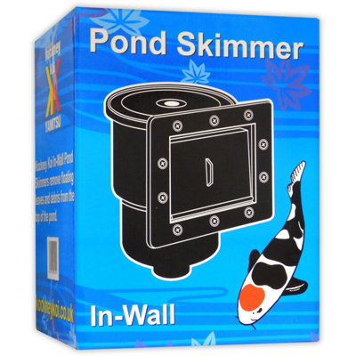 Aquacadabra Kockney Koi In-Wall Pond Skimmer 150.8 X 144.4mmBlack from B&Q