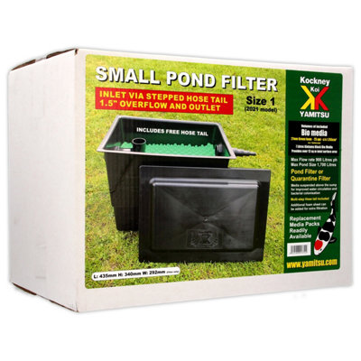 Aquacadabra Kockney Koi Yamitsu Black Box Pond Filter For Ponds Up To 1700L Black from B&Q