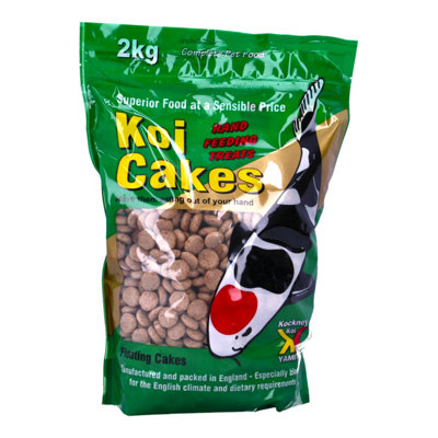Yamitsu Kockney Koi Cakes Hand Feeding Fish Food Pond Koi Garden 2Kg from B&Q