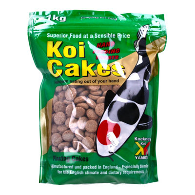 Yamitsu Kockney Koi Cakes Hand Feeding Fish Food Pond Koi Garden 1Kg from B&Q