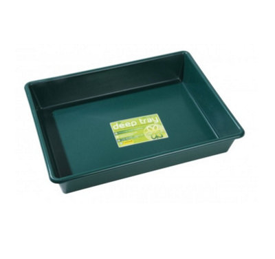 B&Q -  Green Deep Gravel Potting Tray Garland Plant Pot Greenhouse Tray 53 X 40 X 9.5Cm
