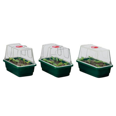 B&Q -  Mini High Dome PropagatorSet Of 3