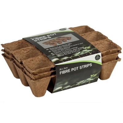 Garland Worth Gardening 36 X 5Cm Fibre Pot Strips from B&Q