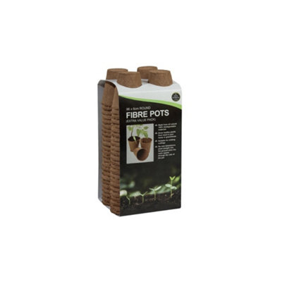 Garland Worth Gardening 96 X 6Cm Round Fibre Pots from B&Q