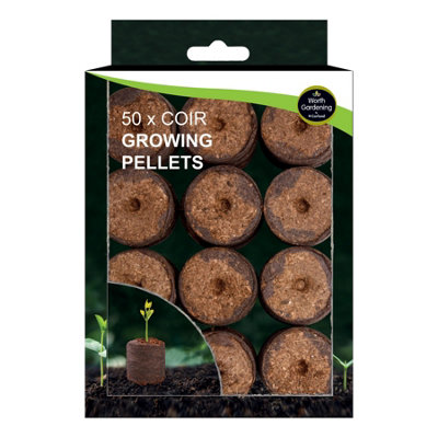 Garland Worth Gardening Value Piece Pack Of 50 Coir Growing Pellets from B&Q