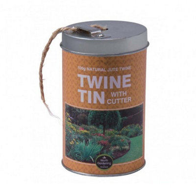 Garland Garden Twine Tin With Cutter100G 3 Ply Natural Jute Twine from B&Q