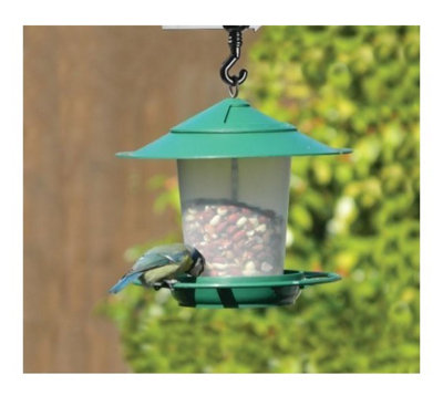 Garland Hanging Garden Lantern Bird Seed & Nut FeederGreen from B&Q