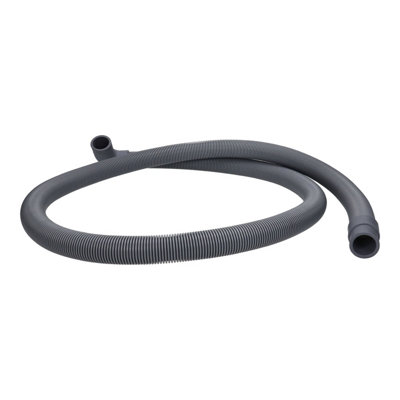 Universal 1.5M Drain Hose (Straight 21mm To Right Angle End 22mm Internal Dia.s from B&Q