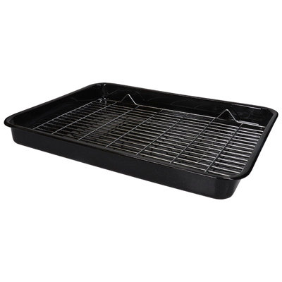  - Compatible Universal Oven Grill Pan Assembly420X295X40mm DeepEle14640