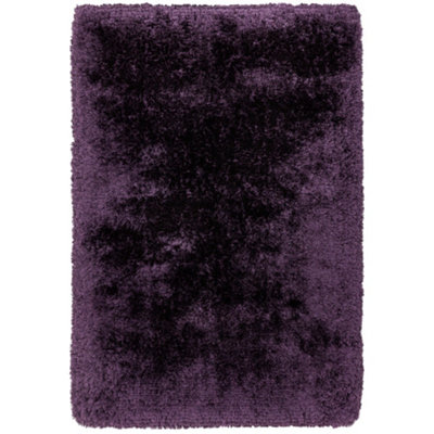  - Purple Handmade Luxurious Modern Plain Shaggy Sparkle Easy To Clean Rug For Living RoomBedroom160Cm X 230Cm