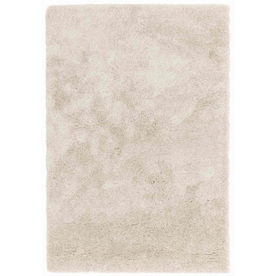 B&Q Shaggy Modern Easy To Clean Plain Rug For Dining Room -200Cm X 290Cm Beige