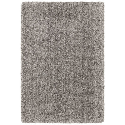 Grey Luxurious Modern Plain Shaggy Easy To Clean Rug For Living RoomBedroom120Cm X 170Cm from B&Q