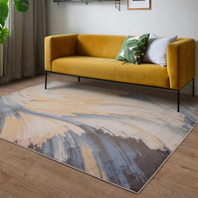 B&Q -  Viva Swirl Multi Colour Living Room Rug160X220Cm