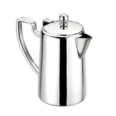 Arthur Price Of England 0.8L Stainless Steel Short Spout Hot Water Jug Or Coffee Pot from B&Q