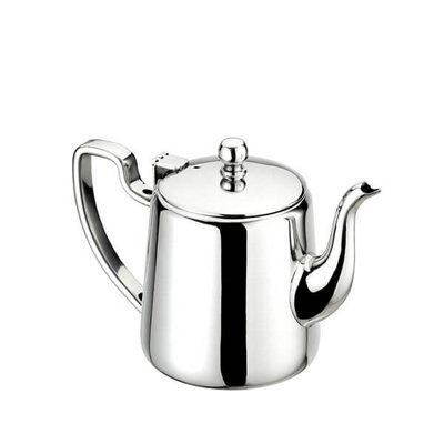 Arthur Price Of England 0.4L Stainless Steel Long Spout Tea Pot from B&Q