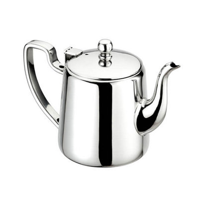 Arthur Price Of England 0.8L Stainless Steel Long Spout Tea Pot from B&Q