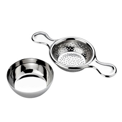 Arthur Price Of England Stainless Steel Tea Strainer And Stand from B&Q