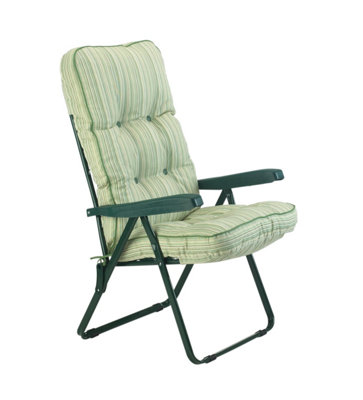 Glendale Garden & Leisure Deluxe Cotswold Stripe Recliner from B&Q