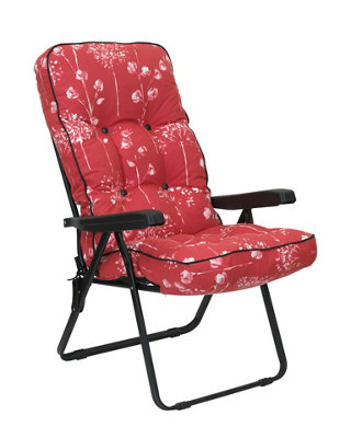 Glendale Garden & Leisure Deluxe Recliner Renaissance Rouge from B&Q