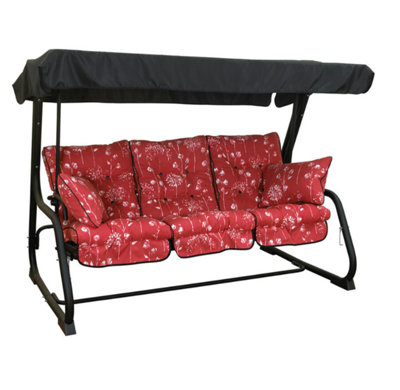 Glendale Garden & Leisure Pendulum 3 Seater Steel Hammock Renaissance Rouge from B&Q