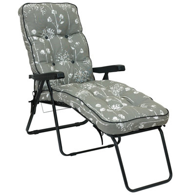 Glendale Garden & Leisure Deluxe Lounger Renaissance - L118 X W58 X H99 Cm - Grey