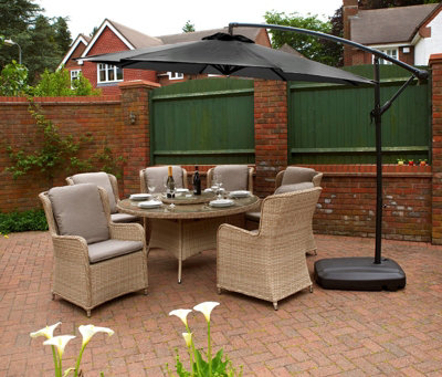 Glendale Garden & Leisure 3M Cantilever ParasolL300 X W300 CmGrey from B&Q