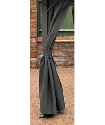 Glendale Garden & Leisure Replacement Curtains Set For Highfield L250 X W250 CmGrey from B&Q