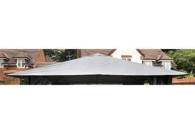 Glendale Garden & Leisure Replacement Canopy For Highfield GazeboL400 X W300 CmGrey from B&Q