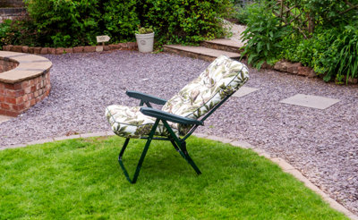 Glendale Garden & Leisure Tropical Green Deluxe Recliner from B&Q