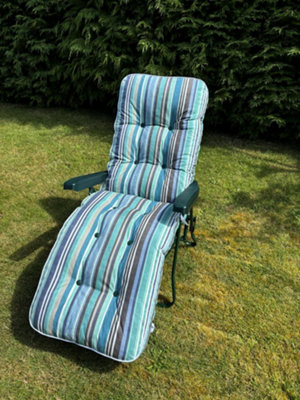 Glendale Garden & Leisure Glendale Sandbanks Blue Deluxe Relaxer from B&Q