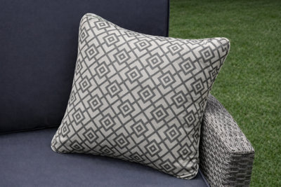 Glendale Garden & Leisure Diamond Grey Scatter Cushions 45Cmx45Cm (18"x18")Garden Sofa Cushions Pillows Uk Made from B&Q