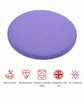 Glendale Garden & Leisure Sp 300X300mm Bistro Pads Two Pack Plum from B&Q