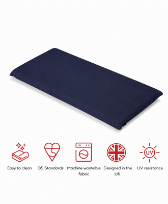 Glendale Garden & Leisure Sp 40X380mm Seat Pad Two Pack Navy from B&Q