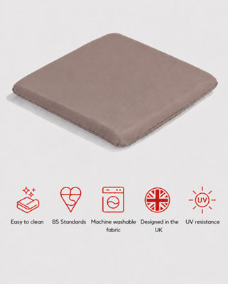 Glendale Garden & Leisure Sp 48X52Cm Armchair Pad Taupe Outdoor Armchair from B&Q