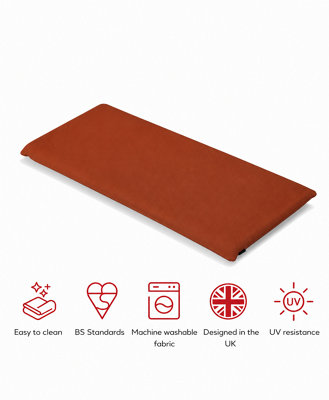 Glendale Garden & Leisure Sp 2 Seater Bench Pad Terracotta from B&Q
