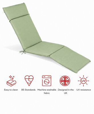 Glendale Garden & Leisure Sp Steamer Cushion Lime-Outdoor Cushion from B&Q