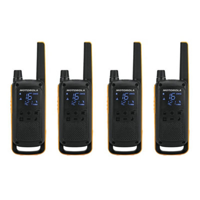 Motorola Talkabout T82 Extreme Pmr446 2-Way Walkie Talkie Radio Quad PackYellow / Black
