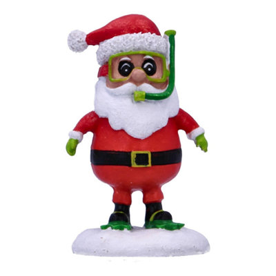Betta Christmas Fish Tank Aquarium Ornaments Decorations Festive Season Scuba Santa from B&Q